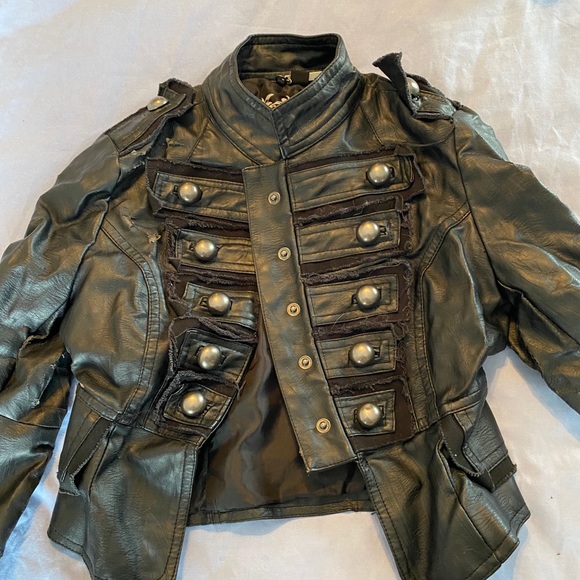 VINTAGE 2004 JOUJOU TODDLERS LEATHER JACKET - Picture 12 of 13